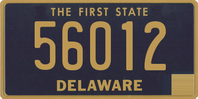 DE license plate 56012