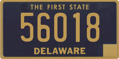 DE license plate 56018