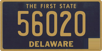 DE license plate 56020
