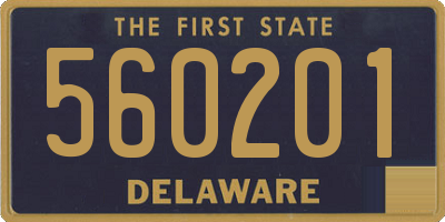DE license plate 560201