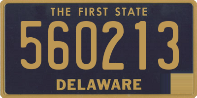 DE license plate 560213