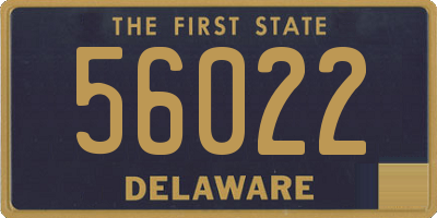 DE license plate 56022
