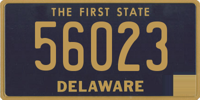 DE license plate 56023