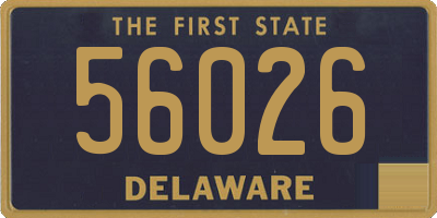 DE license plate 56026