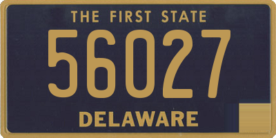 DE license plate 56027