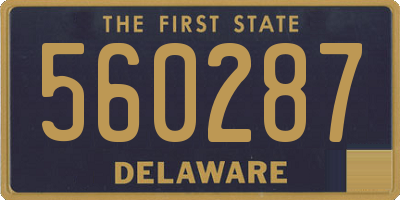 DE license plate 560287
