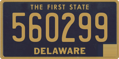 DE license plate 560299