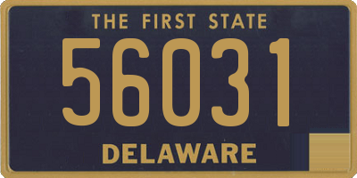 DE license plate 56031