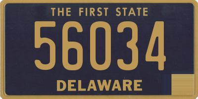 DE license plate 56034