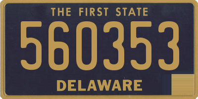 DE license plate 560353