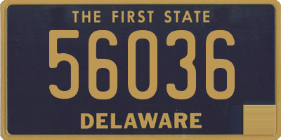 DE license plate 56036