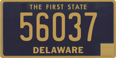 DE license plate 56037