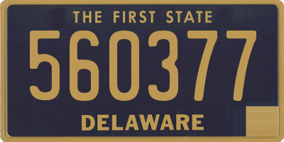 DE license plate 560377