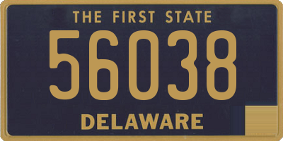 DE license plate 56038