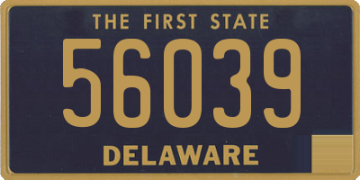 DE license plate 56039