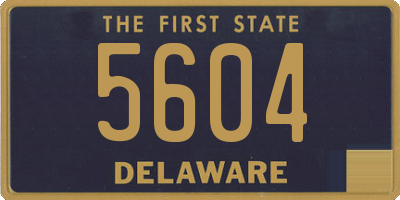 DE license plate 5604
