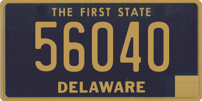 DE license plate 56040