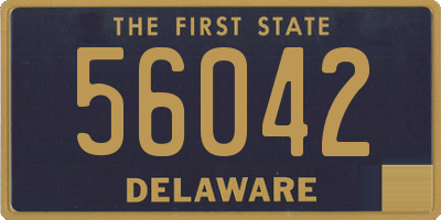 DE license plate 56042