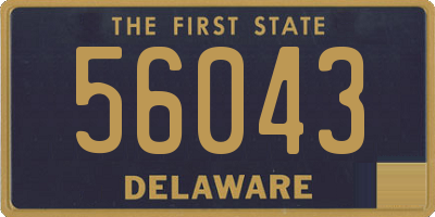 DE license plate 56043