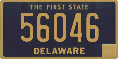 DE license plate 56046