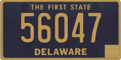 DE license plate 56047