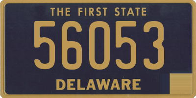 DE license plate 56053