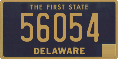 DE license plate 56054
