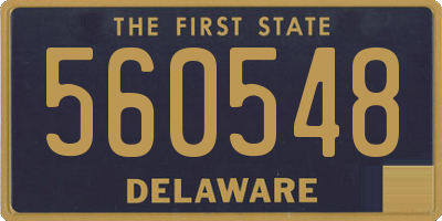 DE license plate 560548