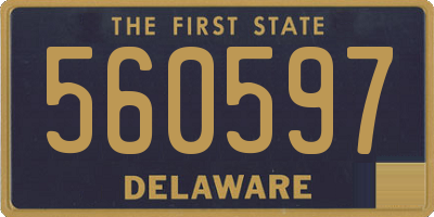 DE license plate 560597