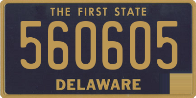 DE license plate 560605