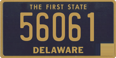 DE license plate 56061