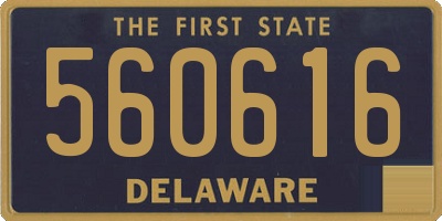 DE license plate 560616