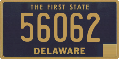 DE license plate 56062