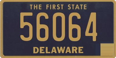 DE license plate 56064