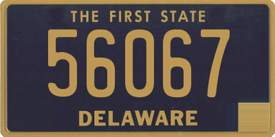 DE license plate 56067