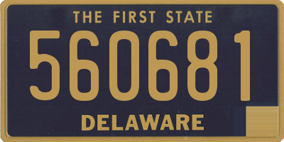 DE license plate 560681
