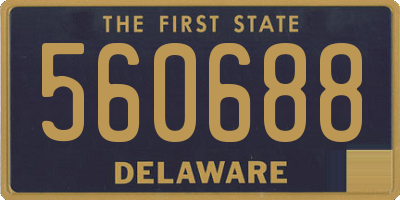 DE license plate 560688