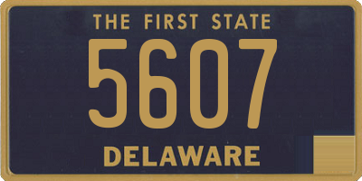 DE license plate 5607