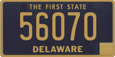 DE license plate 56070