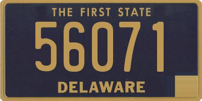 DE license plate 56071