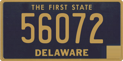 DE license plate 56072