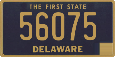 DE license plate 56075