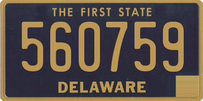 DE license plate 560759