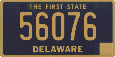 DE license plate 56076