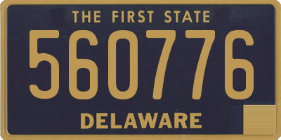 DE license plate 560776