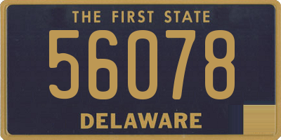 DE license plate 56078