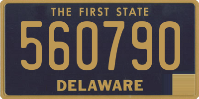 DE license plate 560790