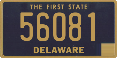 DE license plate 56081