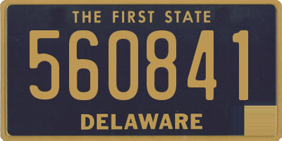 DE license plate 560841