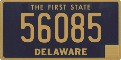 DE license plate 56085